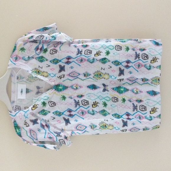 NWOT Zadig & Voltaire Tito Kilim Top In Neutrals T-shirt - Picture 1 of 15